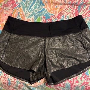 Lululemon speed up shorts gray size 4